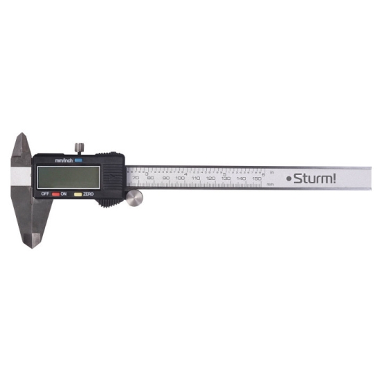 Штангенциркуль электронный 150 мм с глубиномером Sturm! 2030-02-150