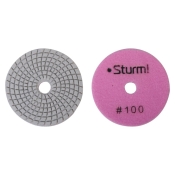 Алмазный гибкий шлифовальный круг, 100 мм, P100, мокрое шлиф., 1 шт. Sturm! 9012-W100-100